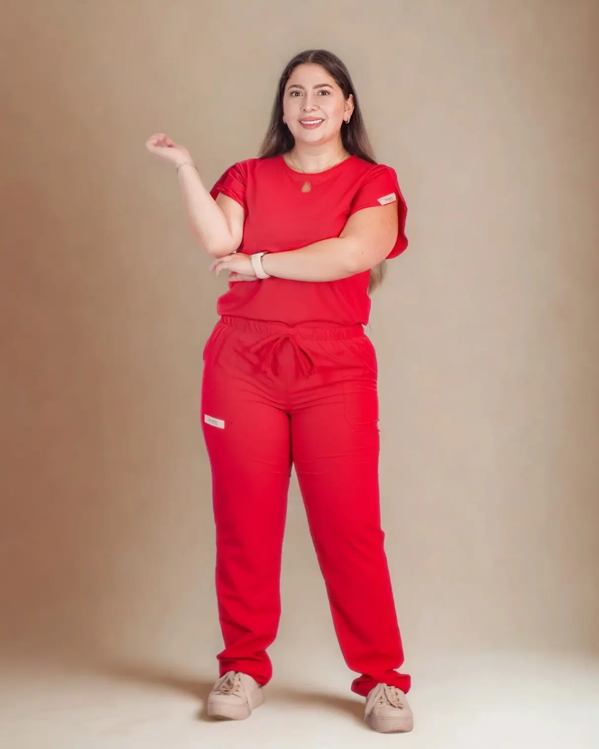 Scrub antifluido Praga en color Rojo Uniforme antifluido Praga en color Rojo