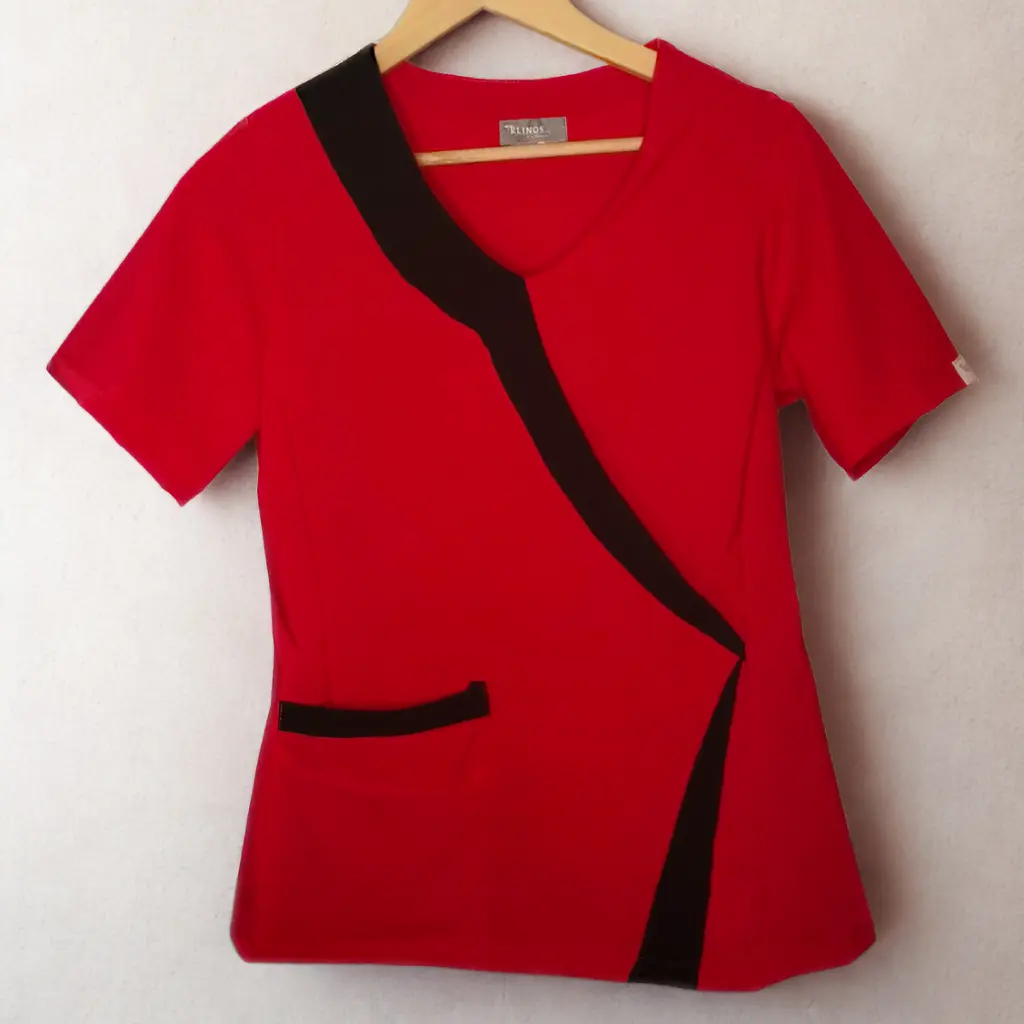 Blusa Antifluidos Milán color rojo.webp